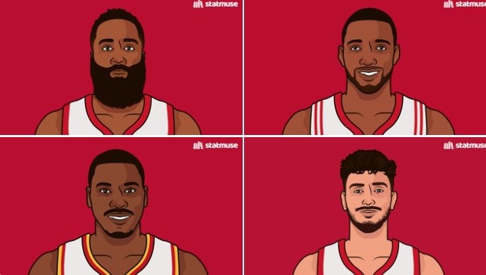 申京今日季后賽打出單場(chǎng)至少20分10板5助3搶斷 隊(duì)史第5人