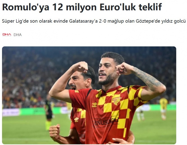 土媒：安德萊赫特1200萬歐報價巴西前鋒羅慕洛，羅馬、摩納哥有意