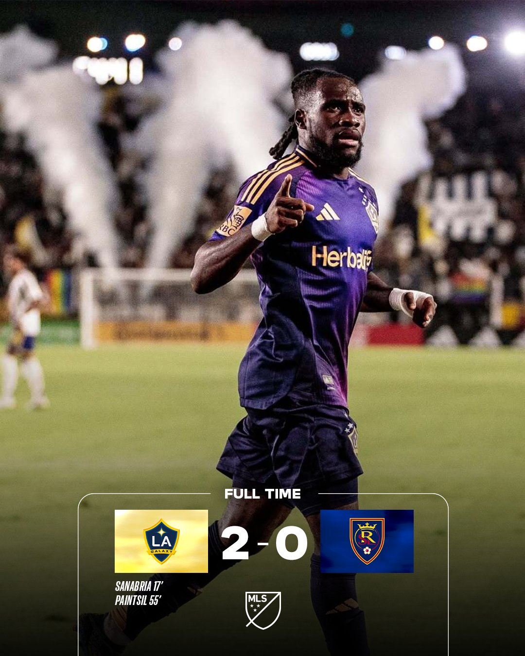 噩夢結束！上賽季美職聯(lián)總冠軍洛杉磯銀河贏球，17輪后終于拿首勝