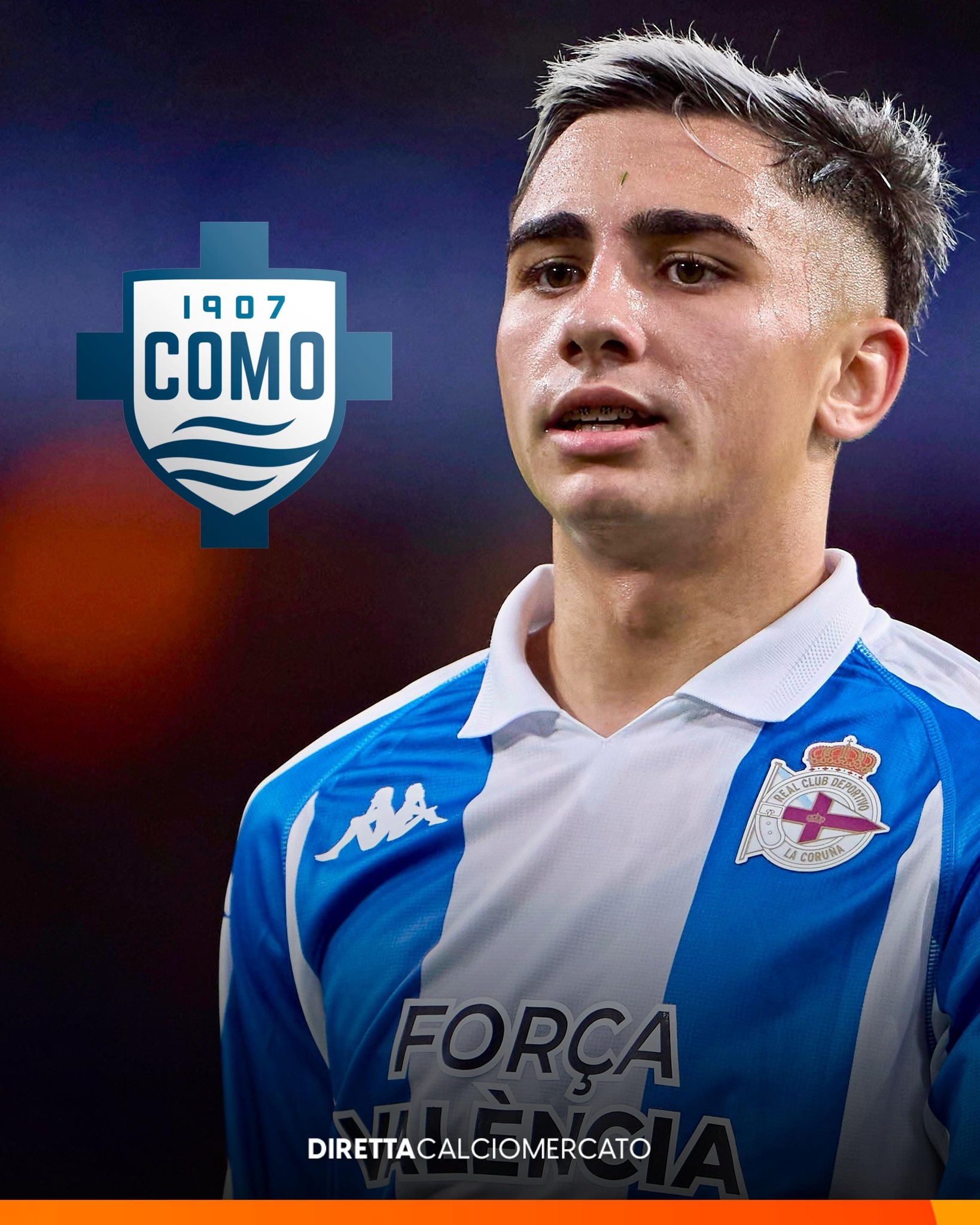 迪馬濟(jì)奧：科莫考慮支付3500萬(wàn)歐解約金簽耶雷馬伊，小法很看好他