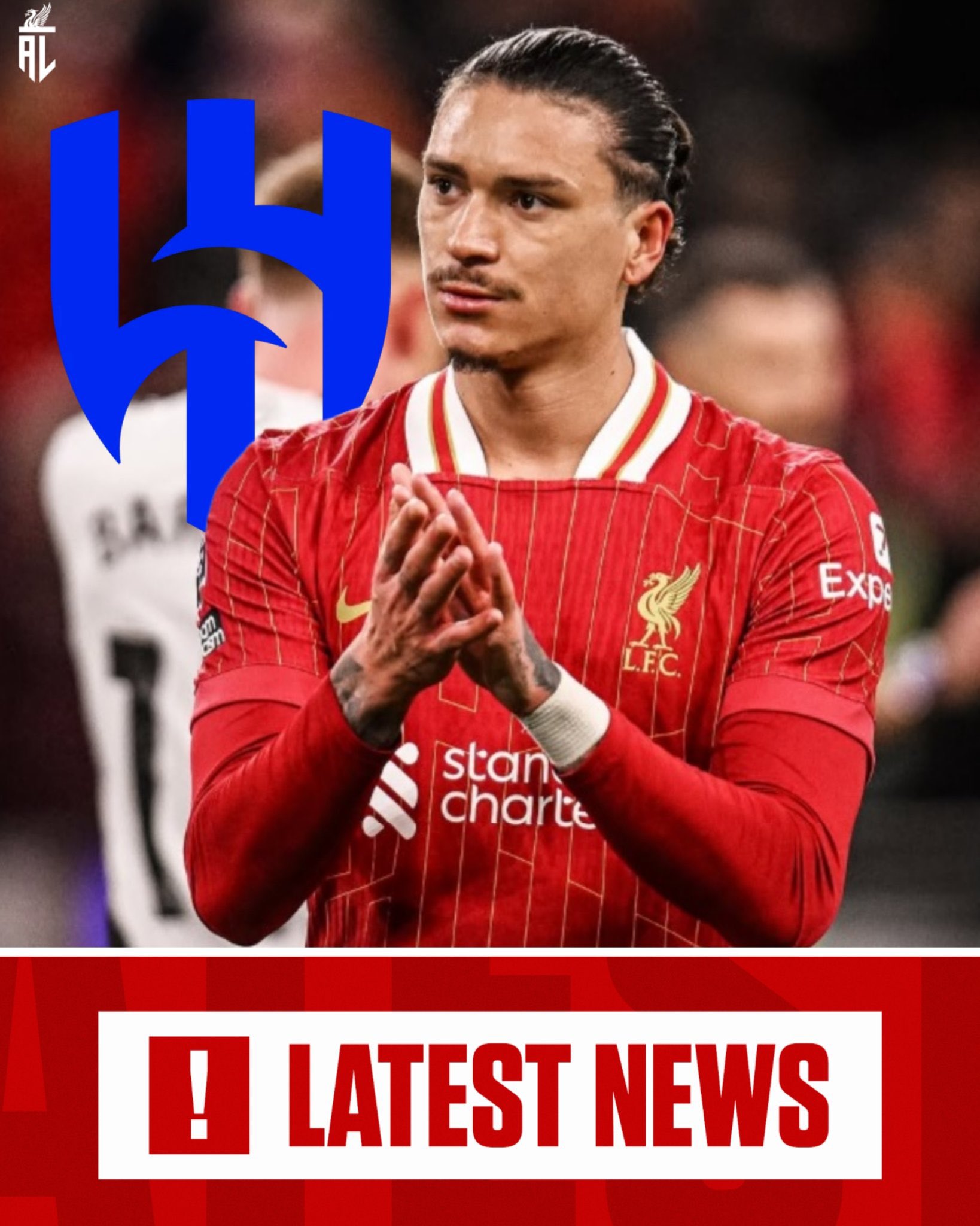 明天關(guān)窗???記者：新月希望緊急簽下努涅斯，他們急缺前鋒