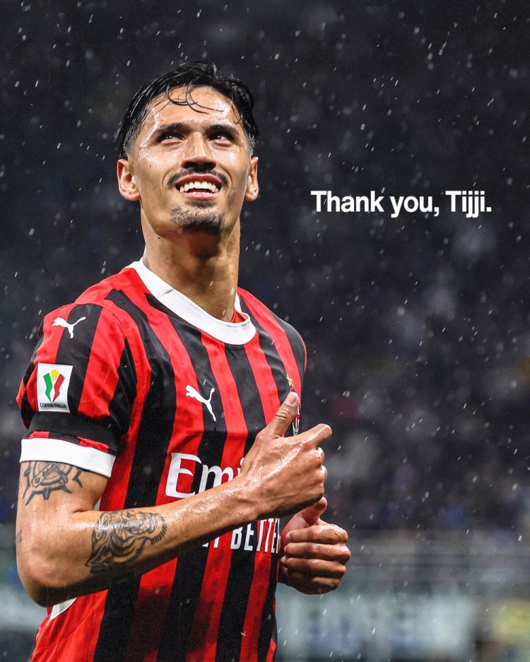 AC米蘭社媒告別賴因德斯：祝愿你職業(yè)生涯下一個(gè)階段一切順利??