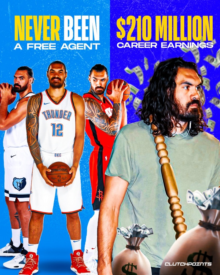 ??沒當過自由球員！亞當斯生涯賺了2.1億???四次提前續(xù)約！