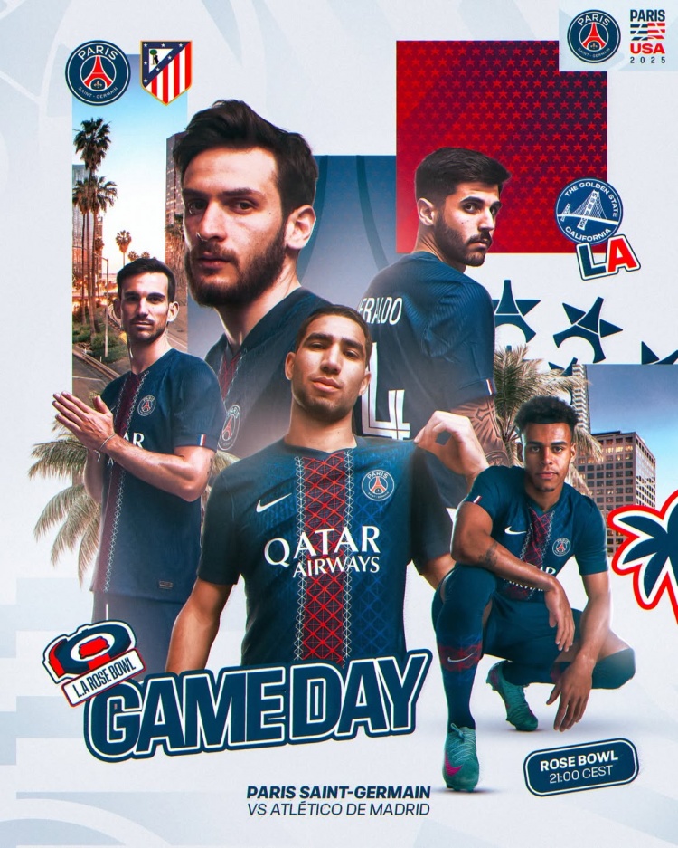 歐冠冠軍今晚出戰(zhàn)！巴黎發(fā)布世俱杯首戰(zhàn)海報(bào)：迎戰(zhàn)馬競????