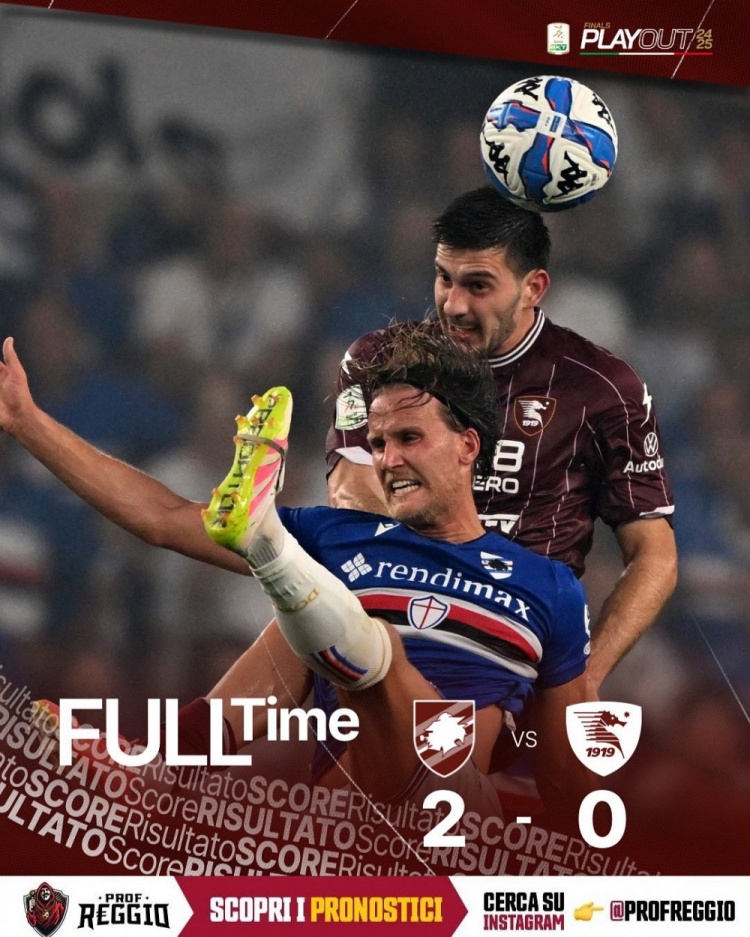 21人食物中毒，薩勒尼塔納官方要求保級附加賽次回合延期舉行