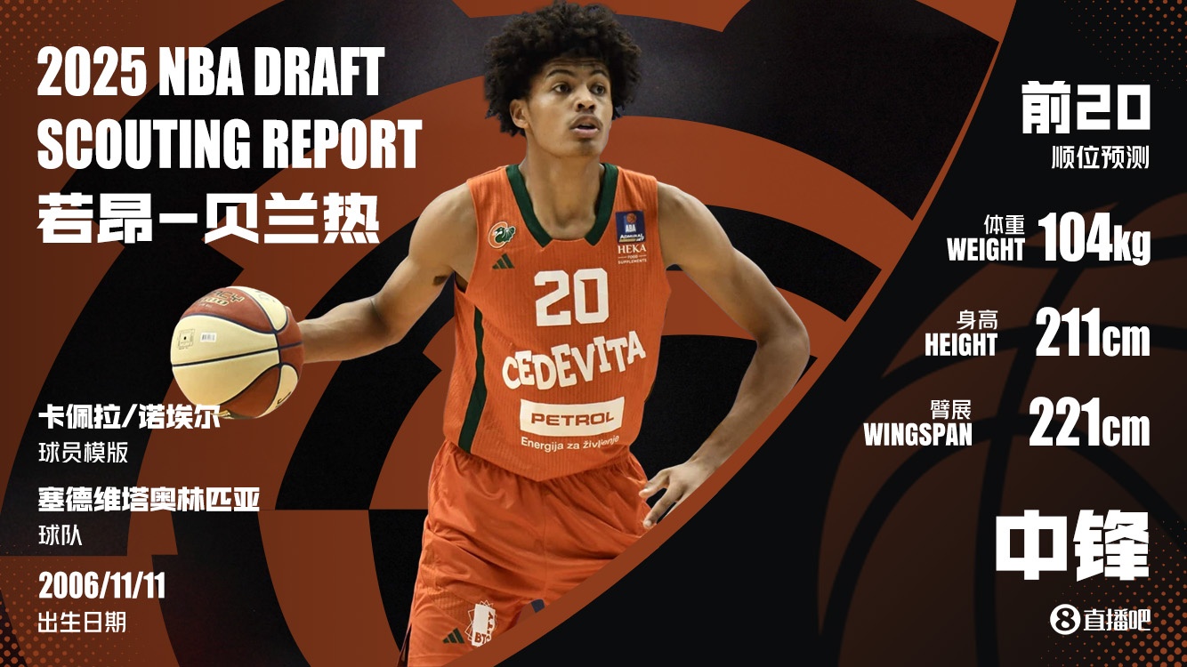 老鷹此前試訓(xùn)過瀚森 美記：老鷹馬刺都在密切關(guān)注法國中鋒貝蘭熱