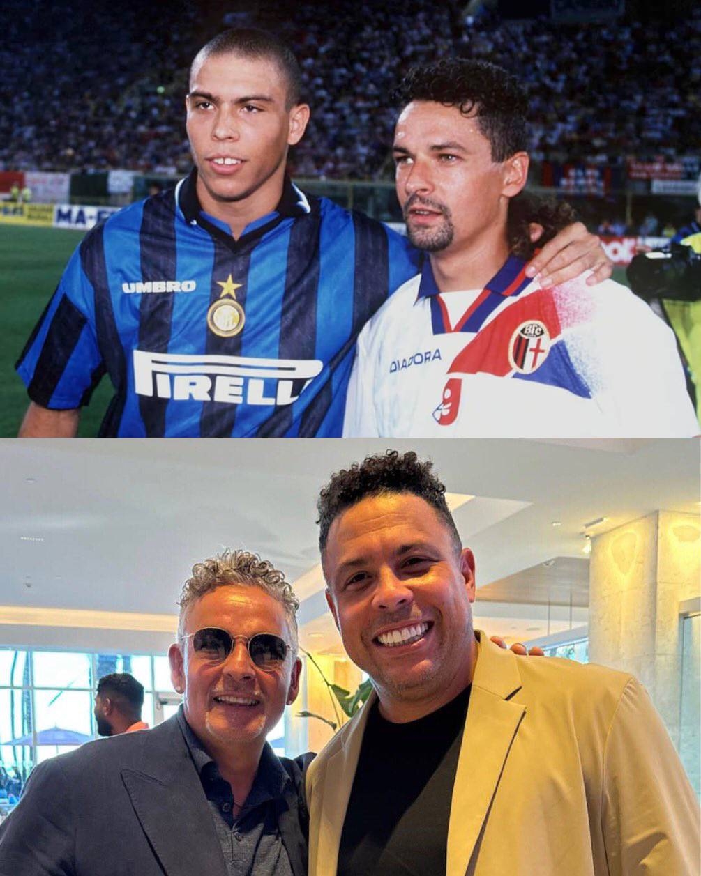 似水流年！97/98賽季22歲大羅47場(chǎng)34球，31歲巴喬33場(chǎng)23球