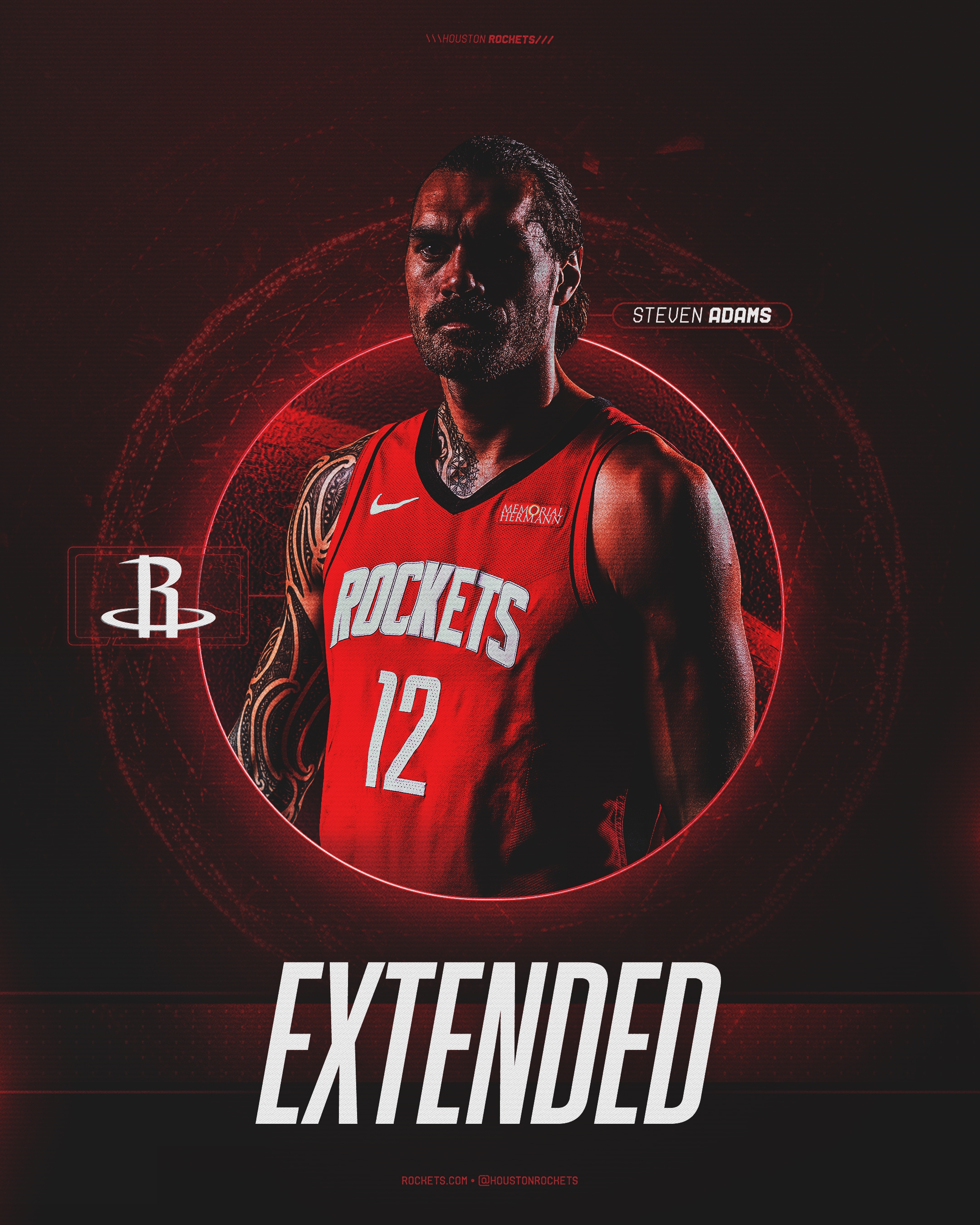 ??3年3900萬(wàn)美元！火箭官方：球隊(duì)正式續(xù)約中鋒亞當(dāng)斯