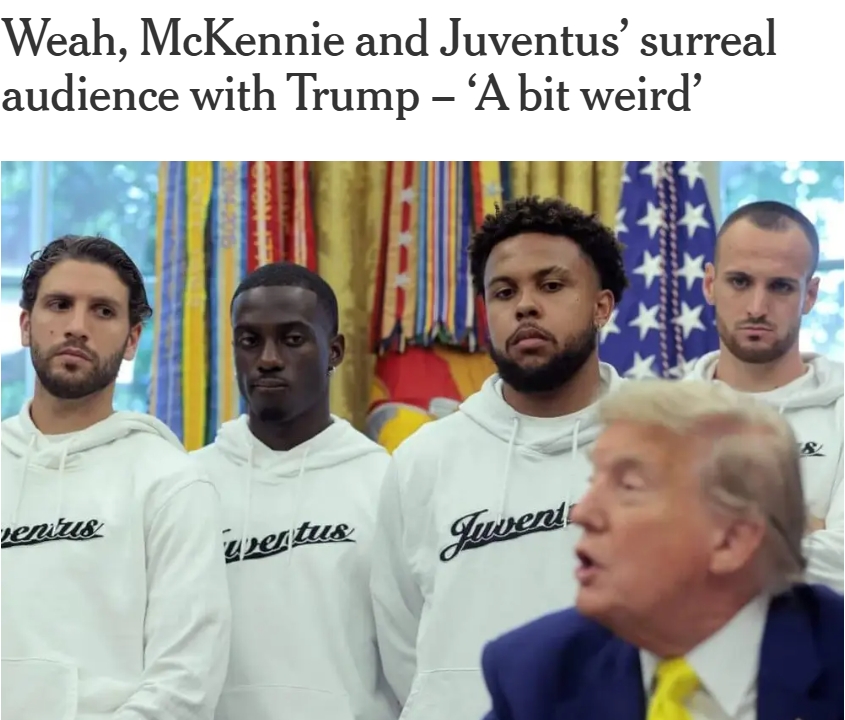 維阿：去白宮感覺有點奇怪，特朗普聊伊朗局勢時我只想專心踢球