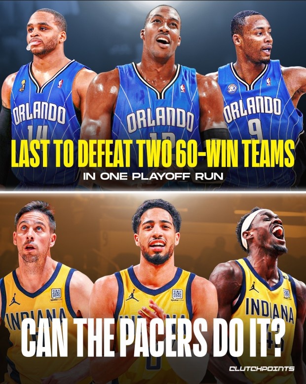 上一支季后賽連斬2支60+勝球隊的是09年魔術 今年步行者有望達成