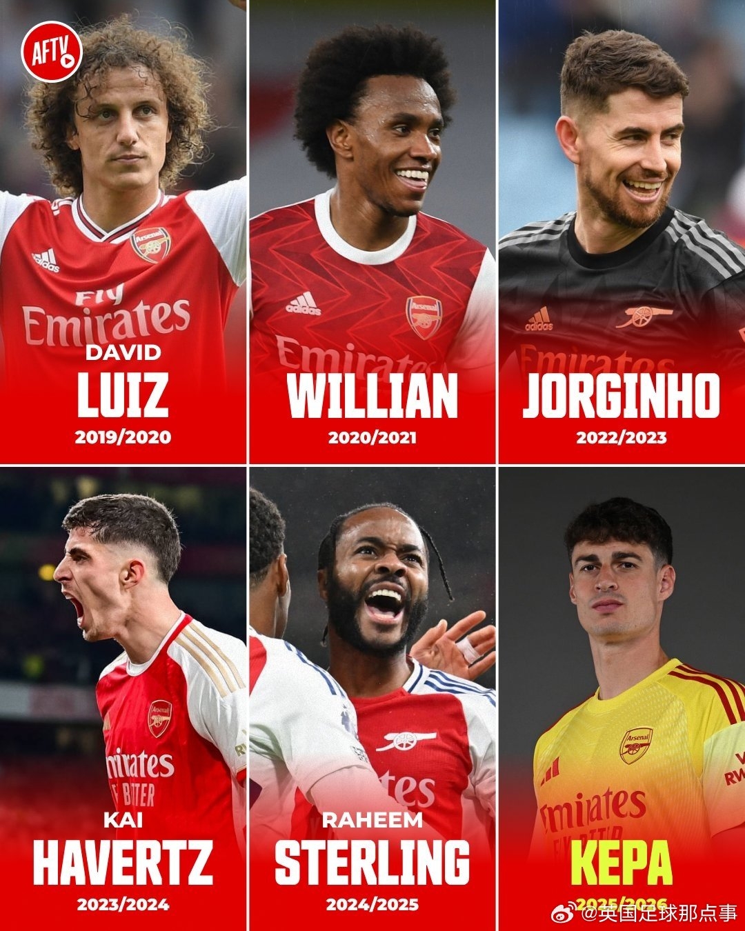 ??????過去7個賽季，阿森納有6個賽季從切爾西簽人