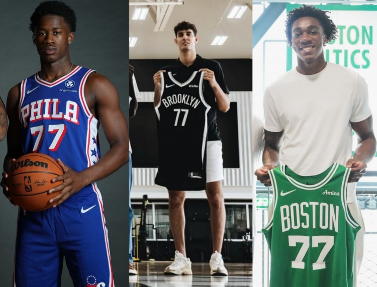 這號碼挺特別！今年三位新秀選擇了77號！