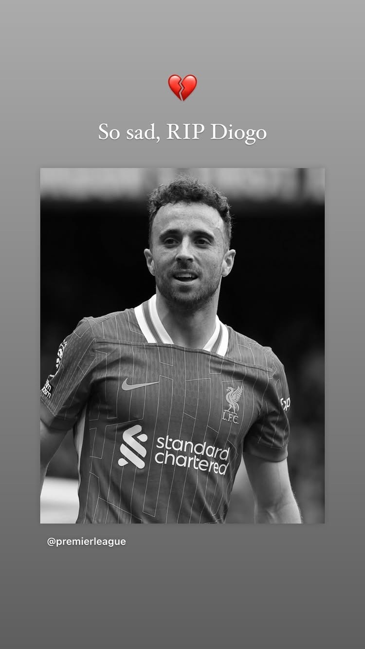 瓦爾迪悼念若塔：如此哀傷，安息吧迪奧戈??