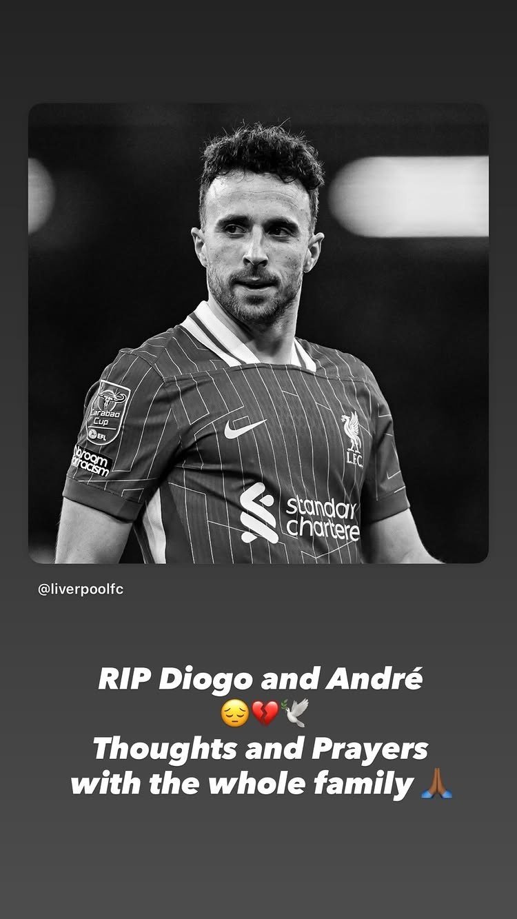 斯特林悼念若塔：安息吧???????哀思與祈禱與你全家人同在