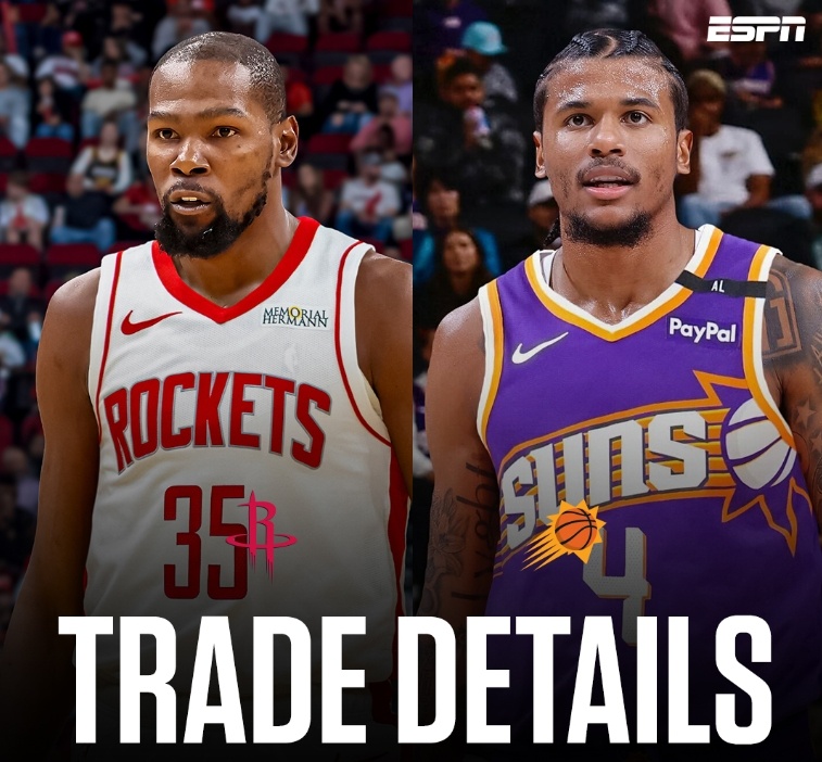創(chuàng)歷史??網(wǎng)傳7隊(duì)交易細(xì)節(jié)：火箭湖人勇士均在列 KD+卡皇赴休城