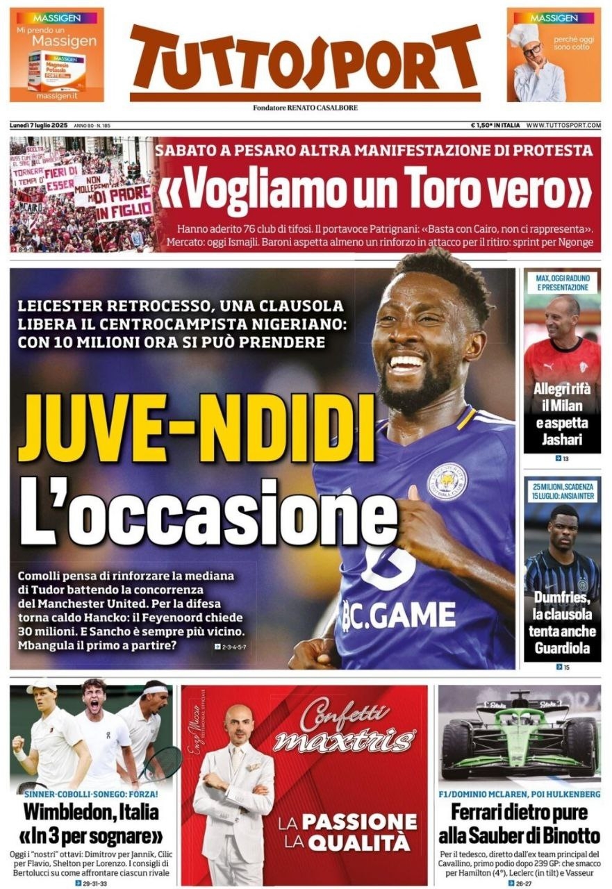 都體：尤文有意引進(jìn)藍(lán)狐后腰恩迪迪，解約金1000萬歐&與曼聯(lián)競(jìng)爭(zhēng)