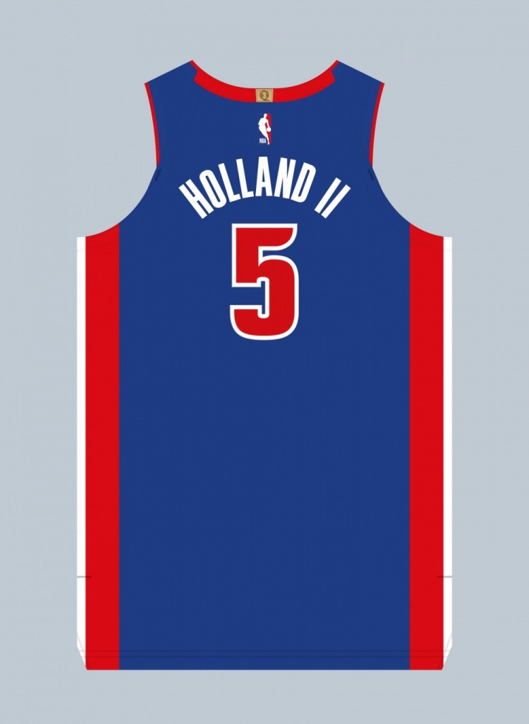 活塞新星霍蘭改穿5號(hào)！球衣原主人是馬利克-比斯利