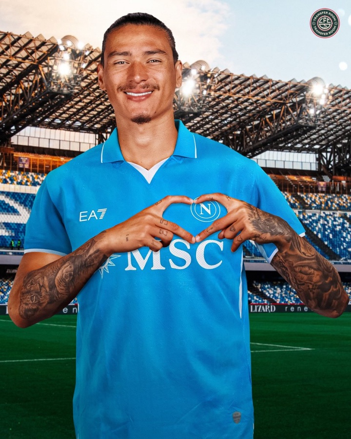 ??羅體：那不勒斯5500萬歐報價努涅斯，已接近紅軍6000萬歐要價