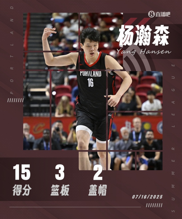 ??得分創(chuàng)新高！楊瀚森15分3板2助1斷2帽！3記三分驚艷全場(chǎng)