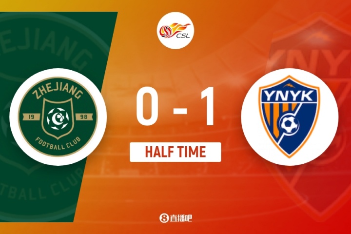 半場-浙江隊0-1云南玉昆 侯永永助攻奧斯卡閃擊破門王鈺棟失良機