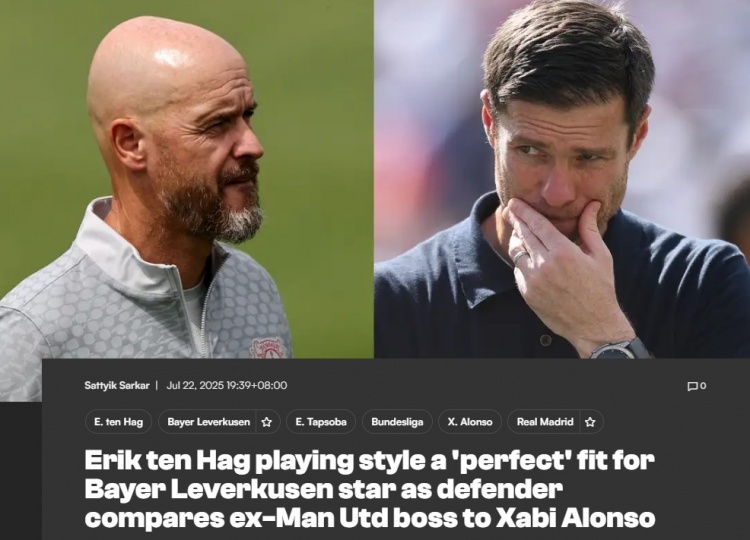 藥廠后衛(wèi)：滕哈赫與阿隆索足球風(fēng)格很像，塔走后我要承擔(dān)更多責(zé)任