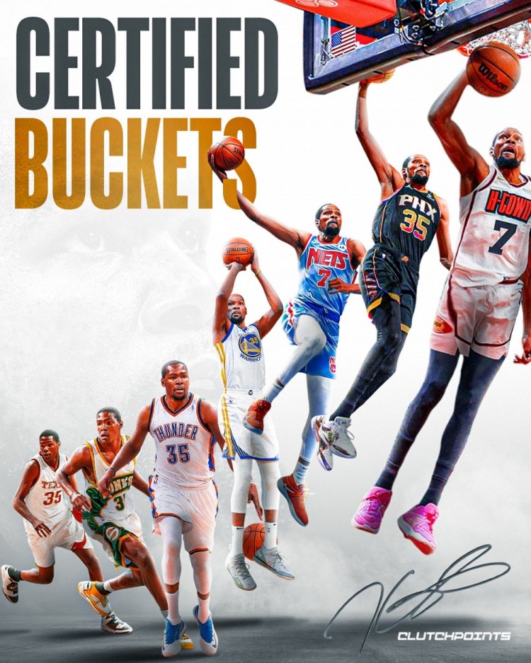 越老越妖??KD單賽季命中率最低前5均在生涯初段 末期越投越準