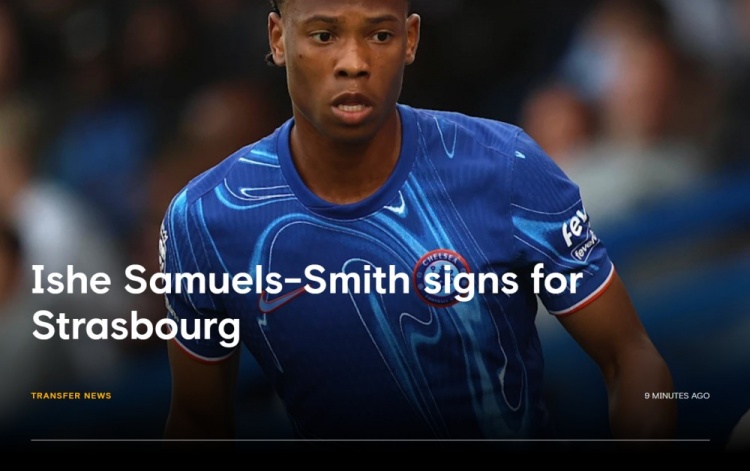 官方：切爾西19歲左后衛(wèi)史密斯轉(zhuǎn)會斯特拉斯堡 據(jù)悉轉(zhuǎn)會費800萬歐