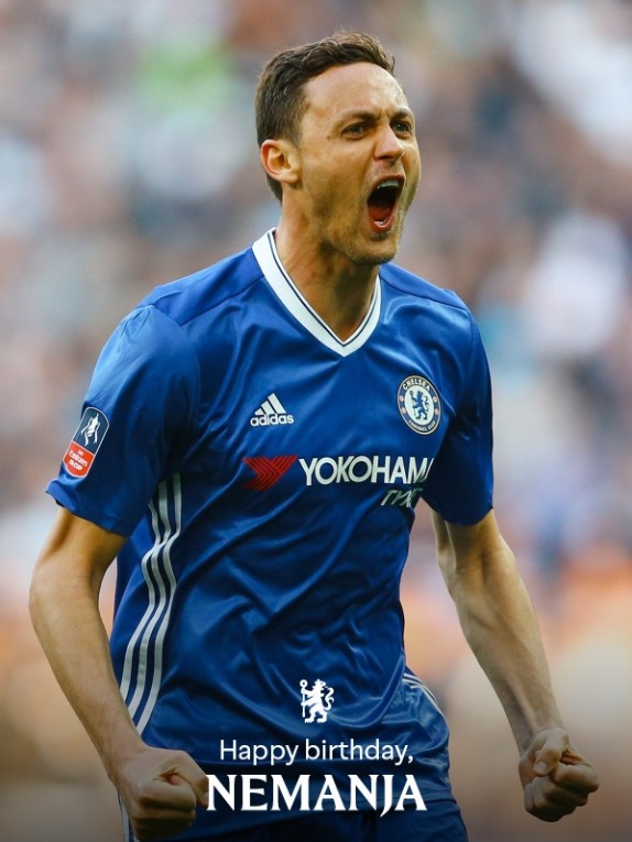 切爾西祝馬蒂奇37歲生日快樂，他共為藍軍出戰(zhàn)154次