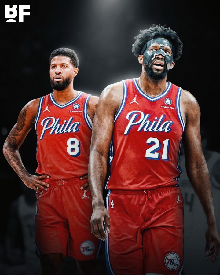 過程停擺！本賽季喬治&恩比德共缺席104場薪資1億 下賽季1.07億！