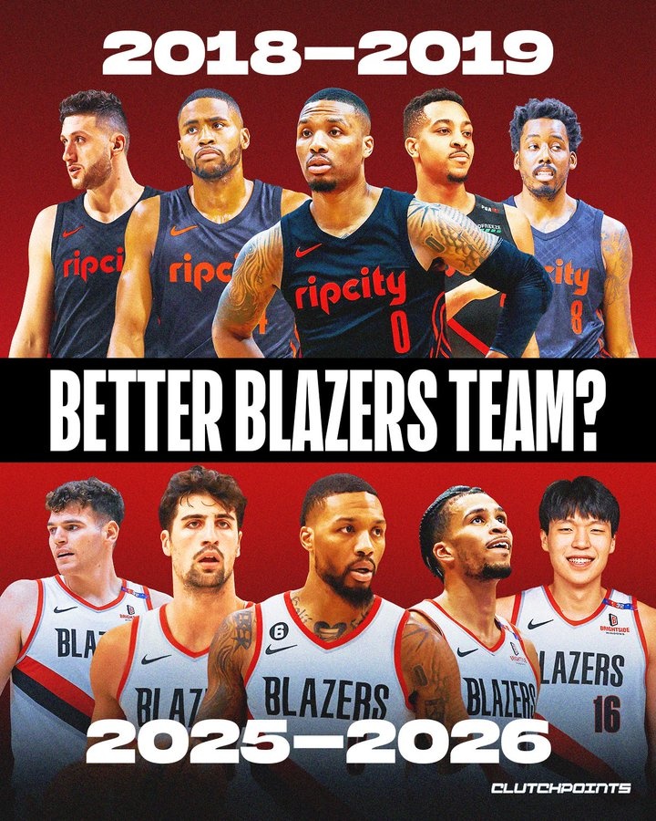 楊瀚森在列！美媒發(fā)問：現(xiàn)今的開拓者比2019年雙槍那支更強嗎？