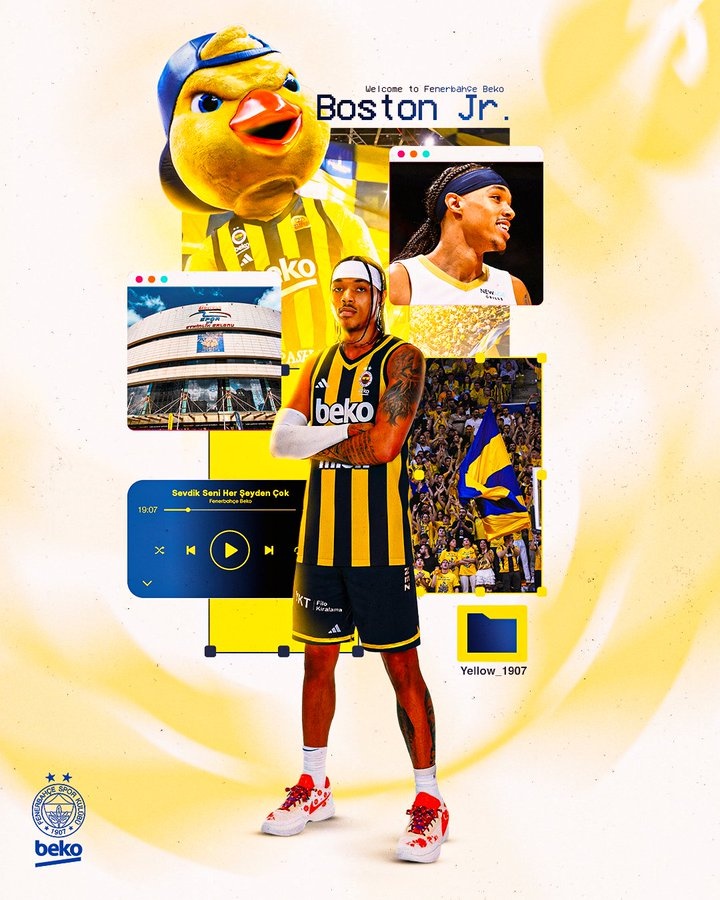 告別NBA！費(fèi)內(nèi)巴切官方：布蘭登-波士頓正式加盟球隊(duì)