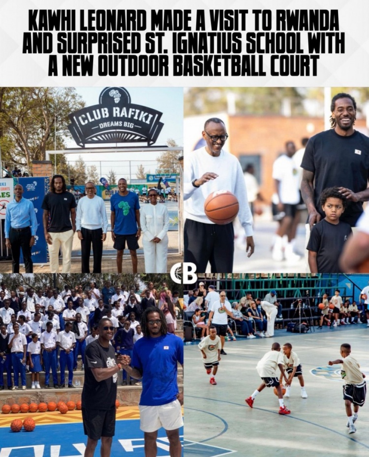 ??小卡為盧旺達捐贈新球場&辦免費訓練營&送球鞋 還和總統(tǒng)交談