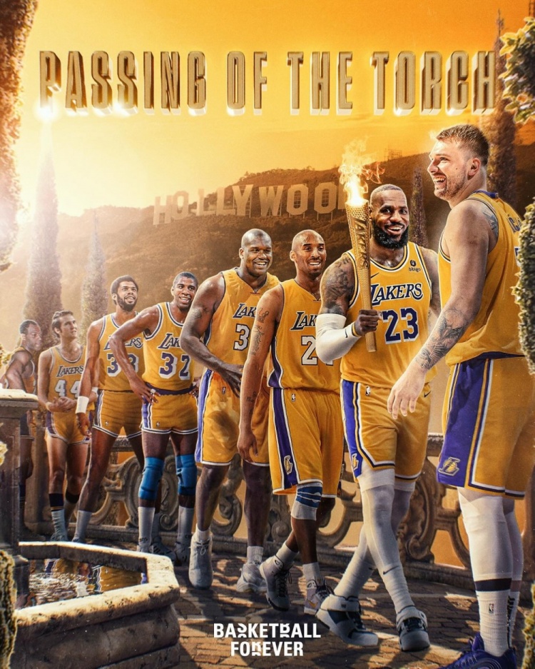 3年1.65億美元提前續(xù)約！湖人隊史超巨傳承 東契奇接過詹姆斯火炬