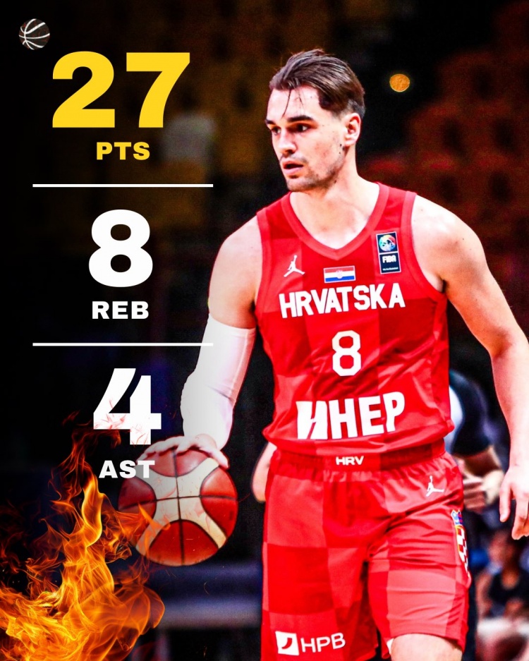 世界杯歐洲區(qū)預(yù)選賽克羅地亞大勝挪威 海佐尼亞27+8 薩里奇10分