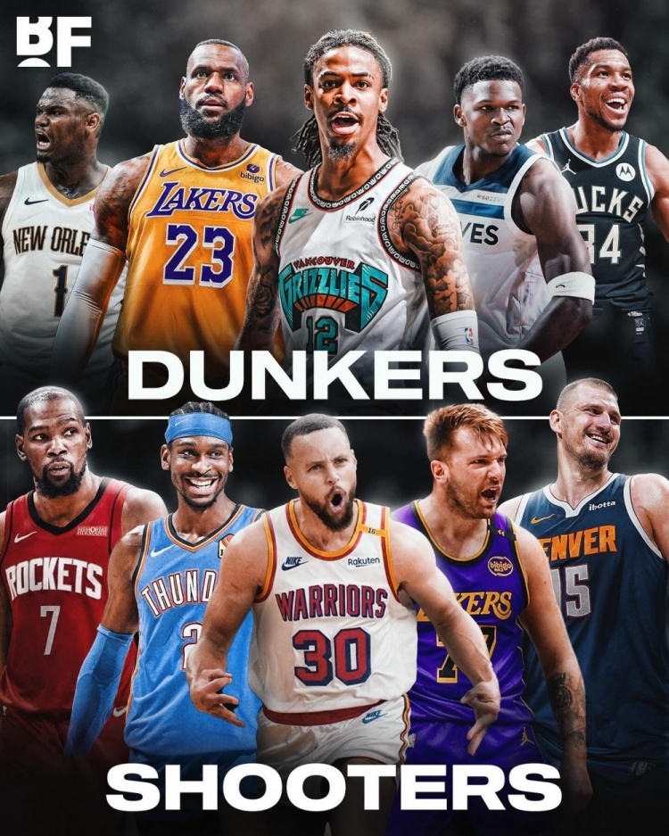 詹字領(lǐng)銜扣籃隊(duì)&杜庫(kù)領(lǐng)銜射手隊(duì)！美媒：七局四勝哪支球隊(duì)能贏？