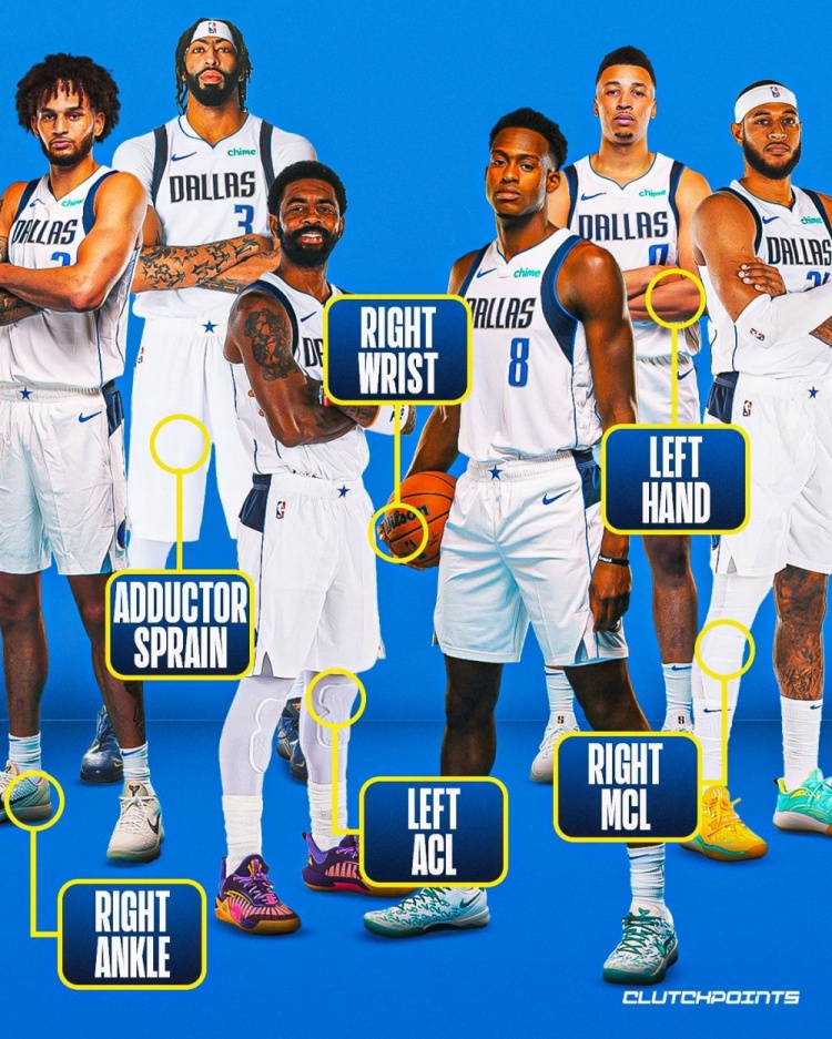 獨(dú)行俠媒體曬上賽季傷病潮：黑暗時(shí)刻 能打球的就剩8人了