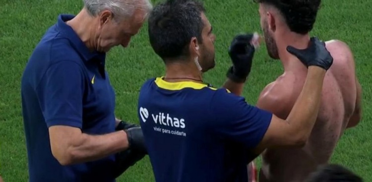 世體：馬競新援魯杰里首秀被對手擊中面部，鼻子流血