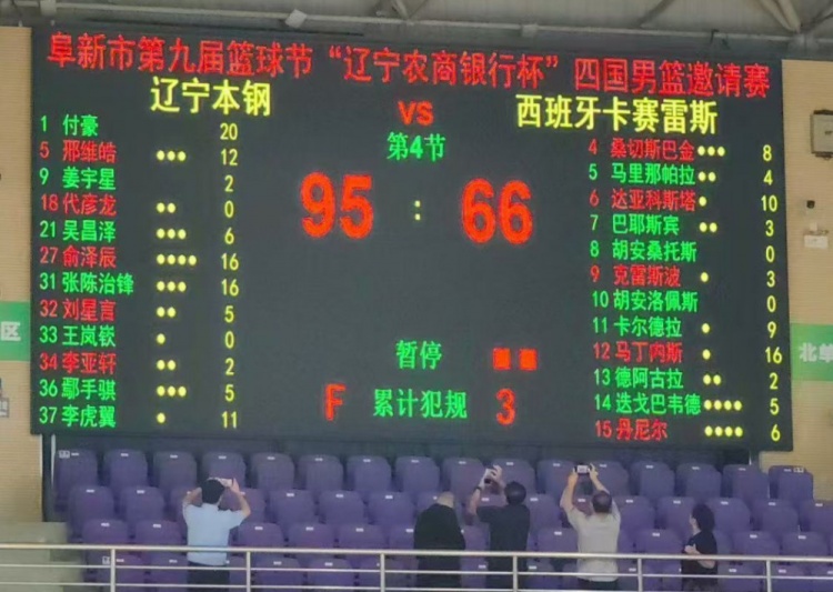 遼籃熱身賽大勝西班牙卡塞雷斯：姜宇星首秀得到2分 付豪20分