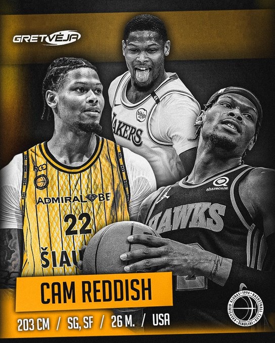 19年10號秀！立陶宛俱樂部BC Siauliai官宣雷迪什加盟