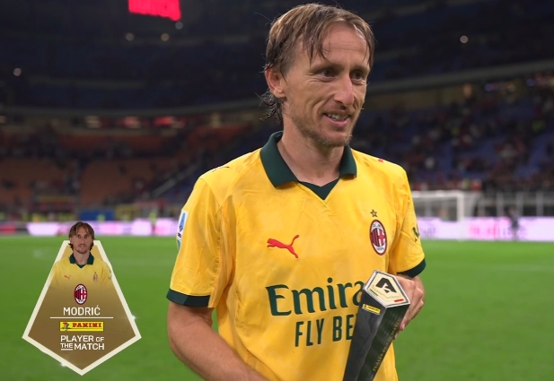 1進球2關(guān)鍵傳球，莫德里奇當(dāng)選米蘭1-0博洛尼亞一役全場最佳