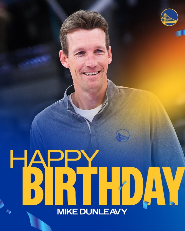 真摯的祝福！勇士官方祝球隊總經(jīng)理鄧利維45歲生日快樂！??