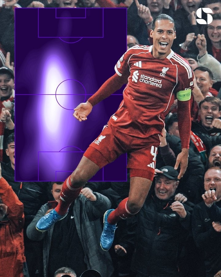 寶刀不老！34歲范迪克8解圍+6成功爭頂均為利物浦全隊之最