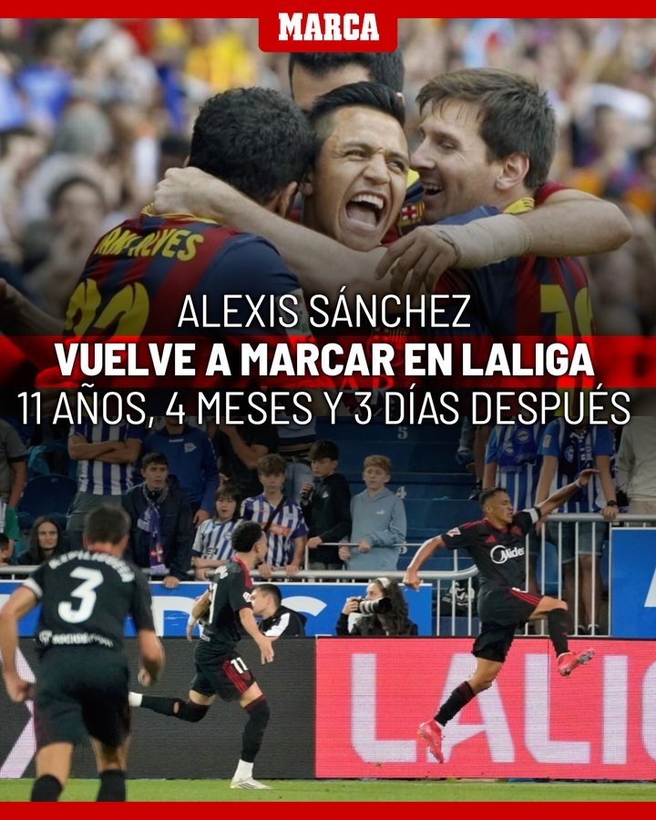 夢回巴薩！36歲桑切斯時隔11年4月零3天再次在西甲破門