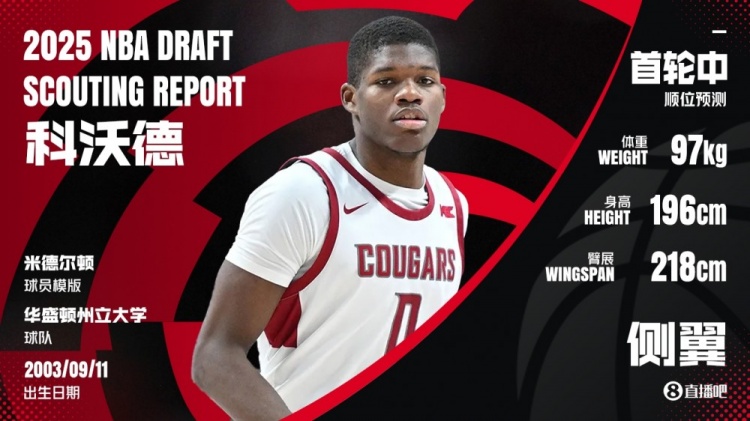 拿楊瀚森換的！11號(hào)秀科沃德：現(xiàn)在狀態(tài)極佳 會(huì)為訓(xùn)練營(yíng)做好準(zhǔn)備