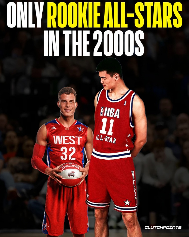 下一個會是誰？美媒曬圖：近25年僅姚明和格里芬新秀賽季進(jìn)全明星