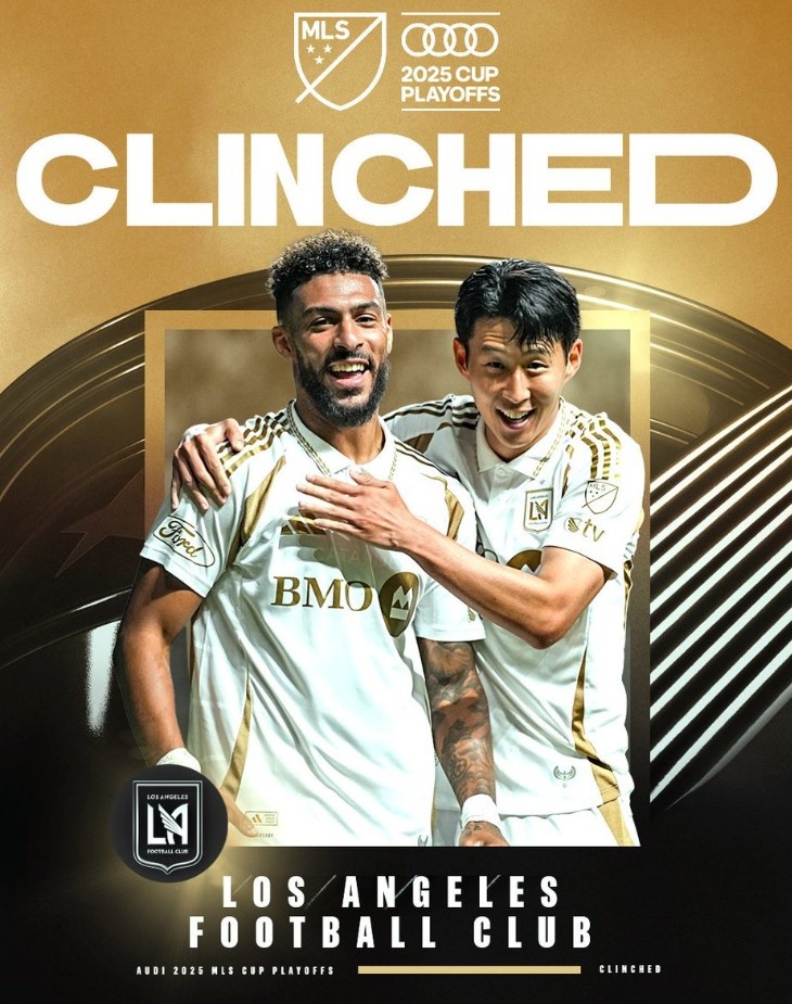 位居西區(qū)第四，美職聯(lián)官方：洛杉磯FC已提前鎖定季后賽名額