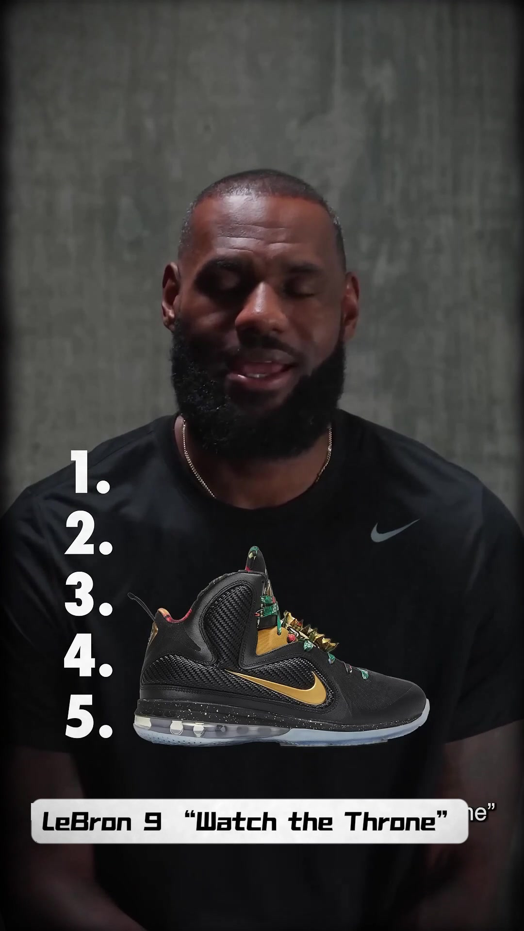 詹姆斯評自己心目中的TOP5球鞋！第一名是經(jīng)典的南海岸8代！