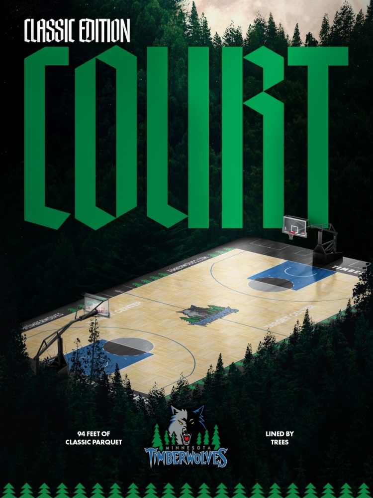 配套回歸！除了球衣 加內(nèi)特時(shí)期經(jīng)典地板涂裝新賽季也將回歸