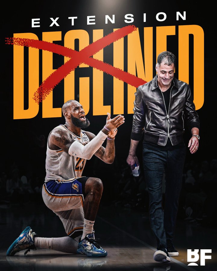 美記：詹姆斯想跟湖人提前續(xù)約 但湖人對此沒有興趣