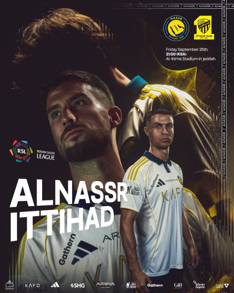 C羅怒目出鏡！勝利發(fā)布客戰(zhàn)吉達(dá)海報：一支球隊，一顆心??